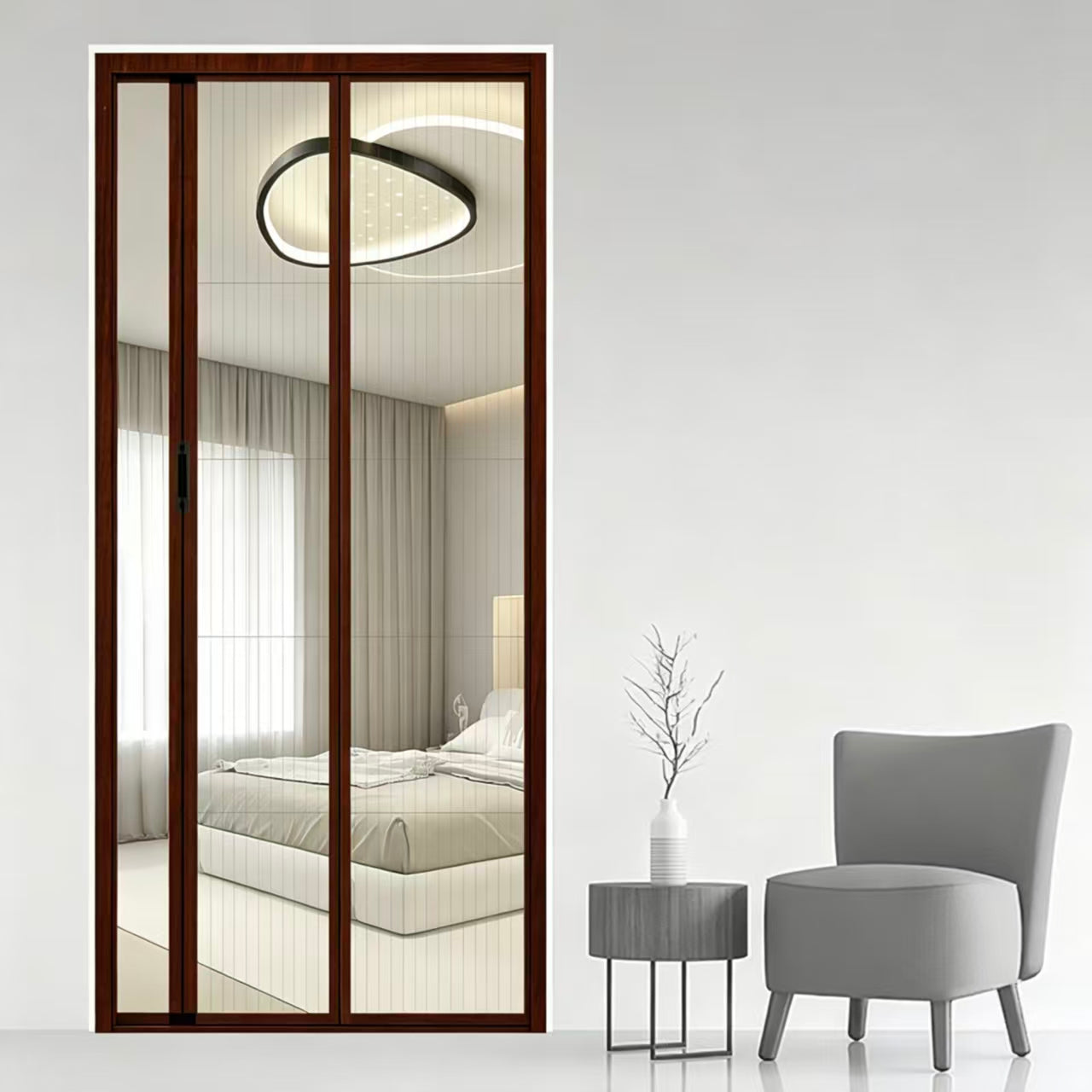 Magnetic Pleated Screen Door